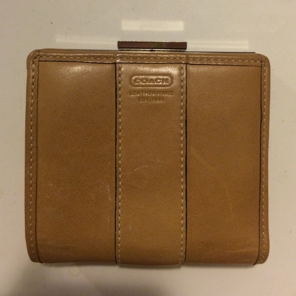 Tan Leather Coach Wallet