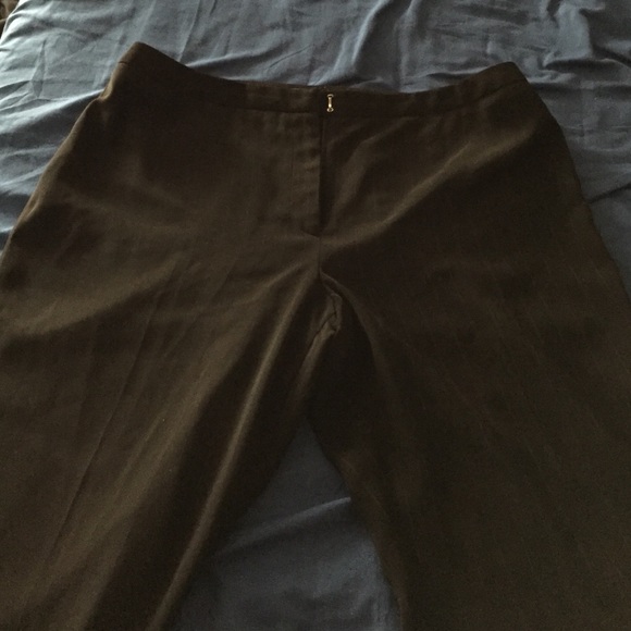 Black pants with white strips dress pants