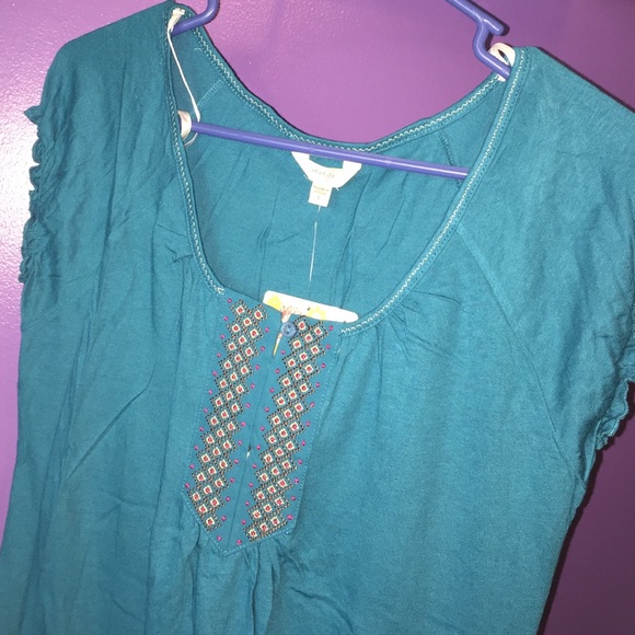 Embroidered top
