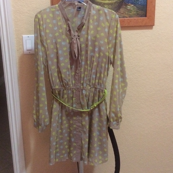 Hello kitty nude and neon dress