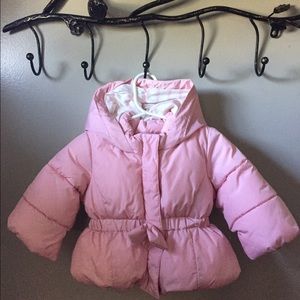 Pink infant winter coat