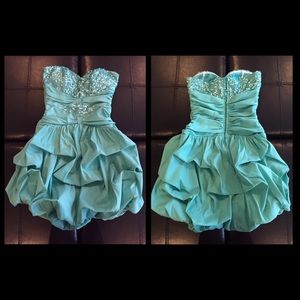 Mint green B. Darlin Homecoming Dress