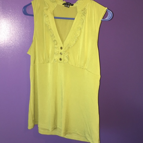 Lime green top