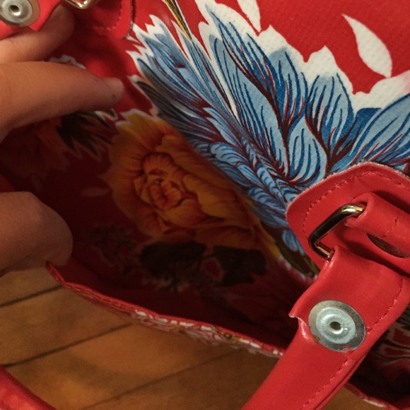 Vinyl Hawaiian print bag - Picture 4 of 4