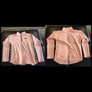 Orange Pink Victoria's Secret 1/2 zip sweatshirt