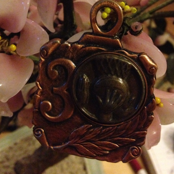 Vintage sport copper pendent
