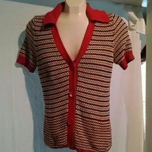 Short sleeve cardigan