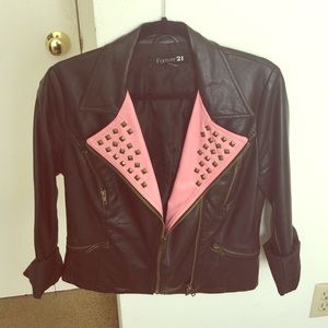 Faux leather jacket