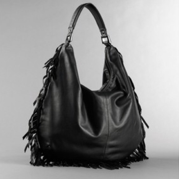 Kenneth Cole Handbags - Leather Fringe Kenneth Cole Shoulder Bag