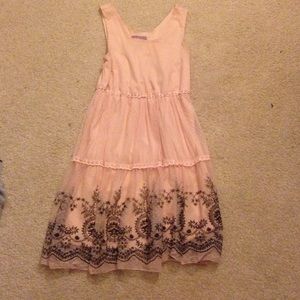 Pale pink babydoll dress