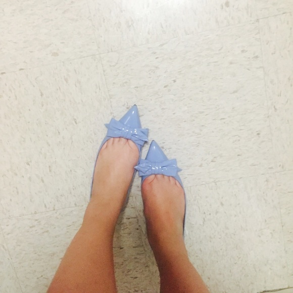 Gucci light blue patent leather ballerina flats - Picture 4 of 6