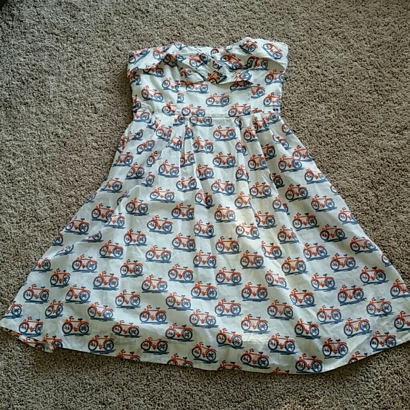 Anthropologie Postmark Bicycle Lane Dress