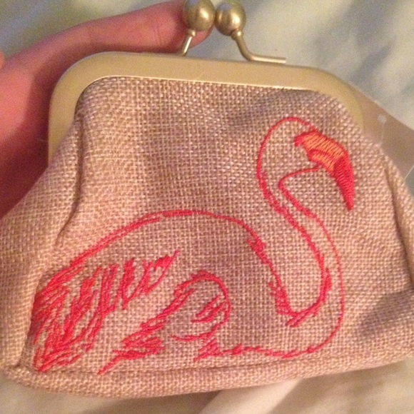 Flamingo coin purse