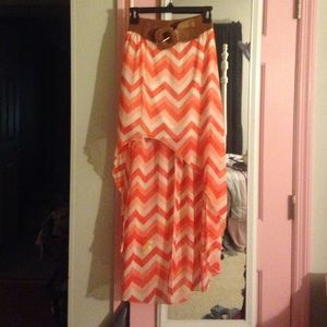 High low skirt