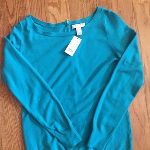 Banana republic zip back sweater