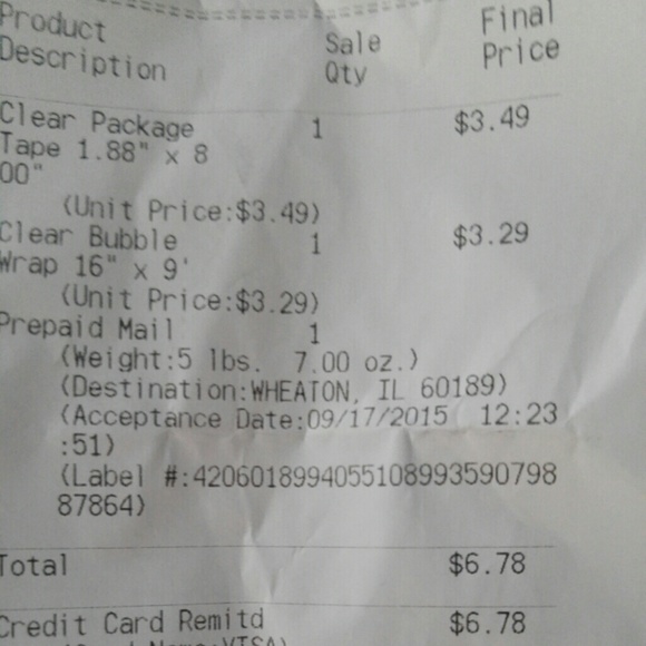 Successful trade proof of shipping!
