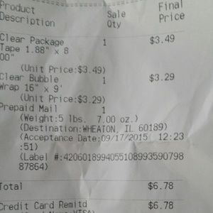 Successful trade proof of shipping!
