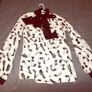 Kardashian Kollection chiffon blouse