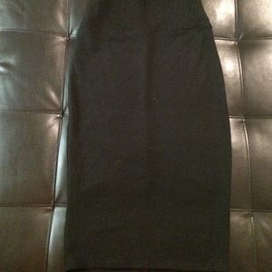 Long Pencil Skirt w/ Slit