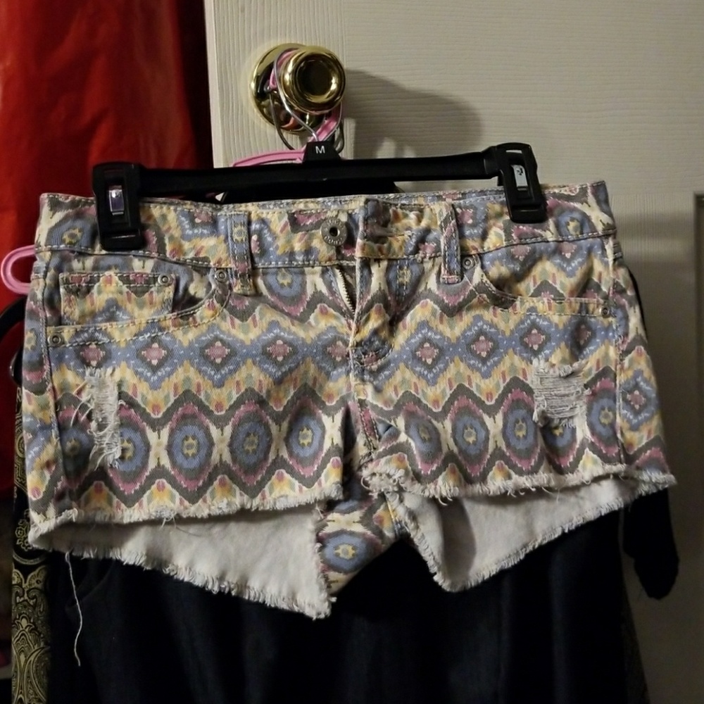 Tribal print shorts!