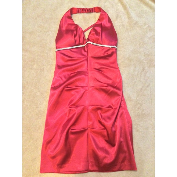 Red Halter Dress