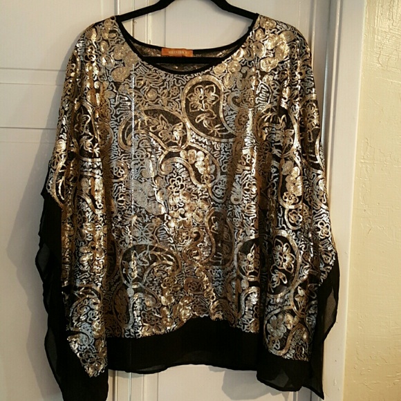 Gorgeous evening Ellen Tracys Top XL