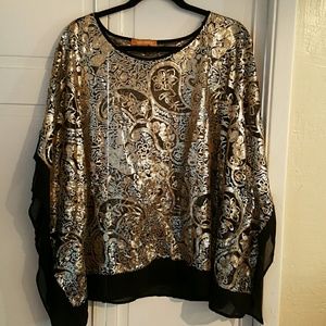 Gorgeous evening Ellen Tracys Top XL