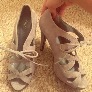 Fierce steel grey heels
