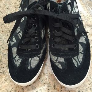 Black coach sneakers