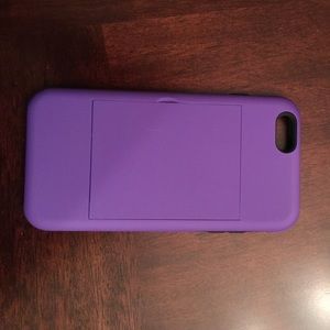 iPhone 6 plus case.  Purple with card compartment.