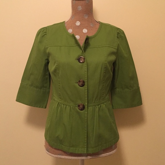 Ann Taylor Green Jacket - Picture 1 of 4