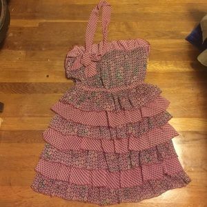 Pink pattern dress
