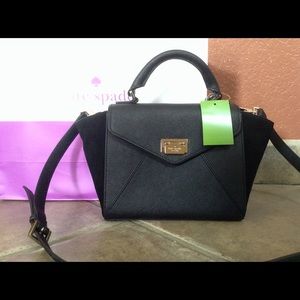 NWT Kate Spade Laurel Wesley Place black handbag