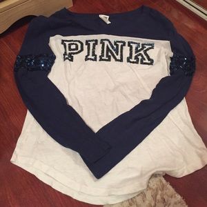 VS PINK BLING LONG SLEEVED SHIRT