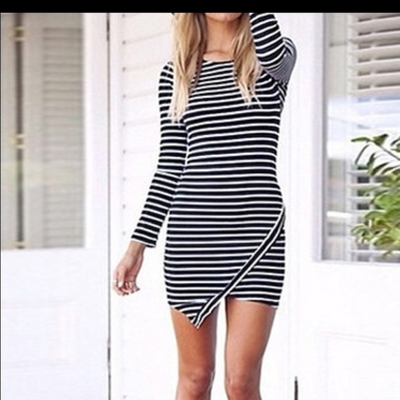Striped Body Con dress