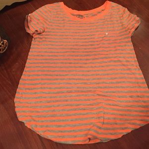 SO grey and neon orange t-shirt