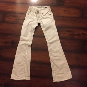 Miss Me white jeans. Girls size 7.