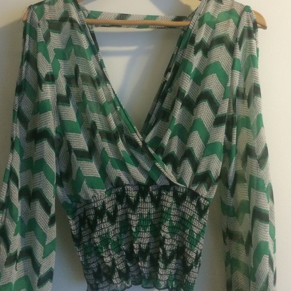 Vintage print crop