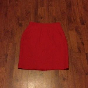 Red Pencil Skirt