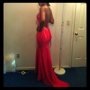 Beautiful Hot Pink Long Gown