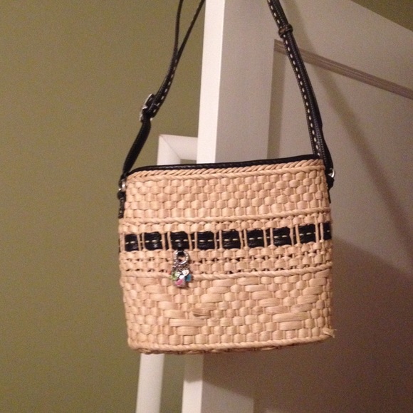 Brighton straw purse