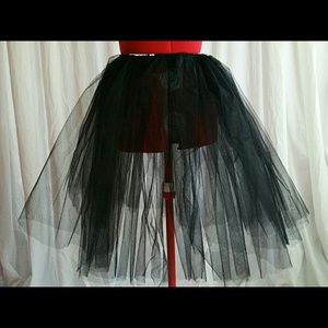 Black Tulle Tutu Pixie Skirt Halloween Costume
