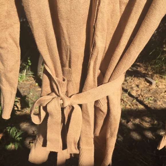 Camel Tie-Waist Cardigan - Picture 4 of 4