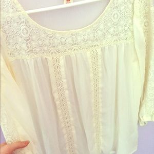 White Chiffon Top