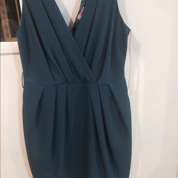 Blue neck dress small