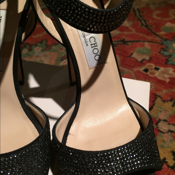 Jimmy Choo black suede heels - Picture 4 of 4