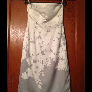 Banana Republic Factory Store Gray & White Dress