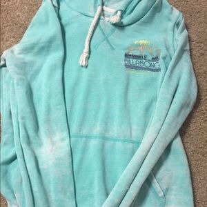 Mint green billabong sweatshirt