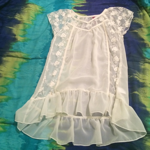 Sheer shirt w/ tank top