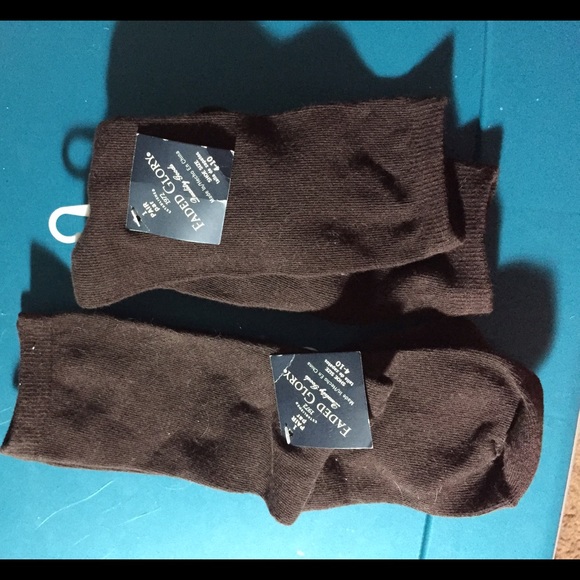 Accessories - Two pair of women's brown dress socks (sizes 4-10)